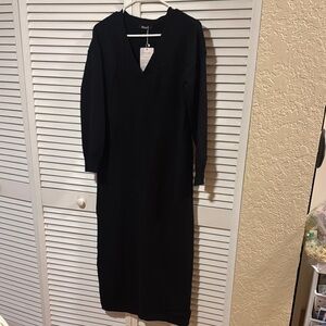 Elegant Black Long Sleeve Dress